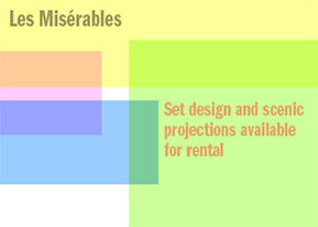 Les Miserables set design and scenic projections